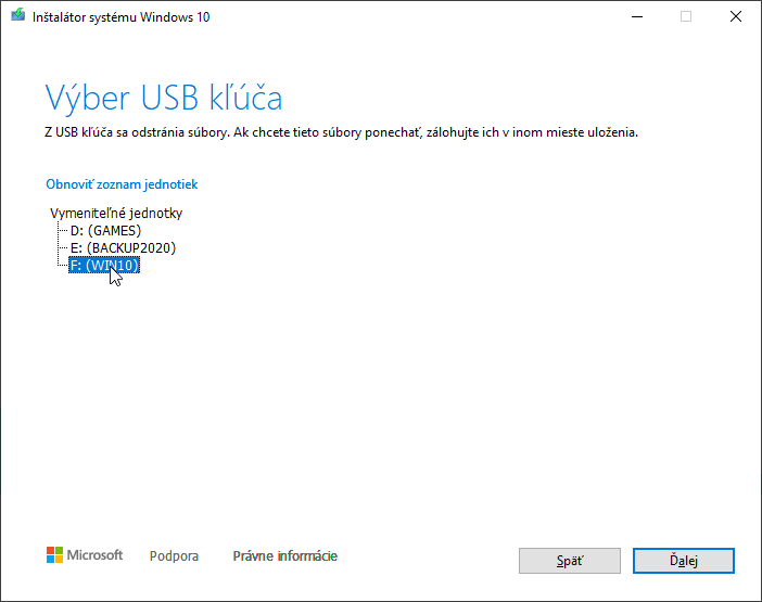 2020-10-22 23_26_51-Inštalátor systému Windows 10